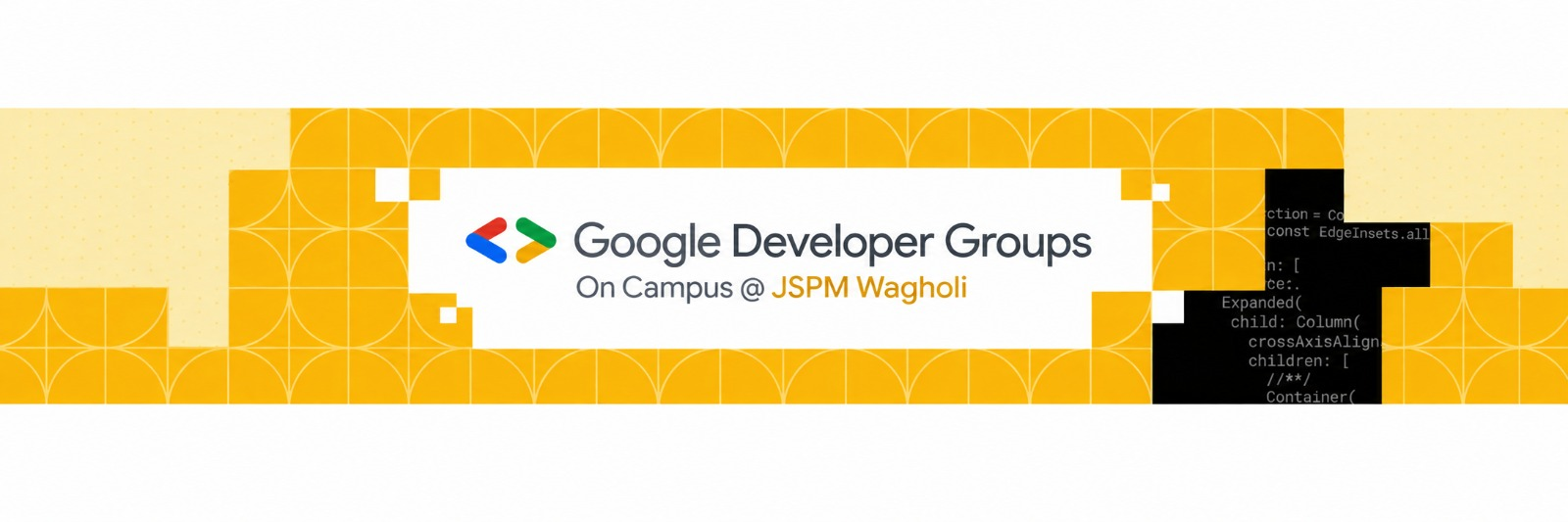 GDG On Campus @ JSPM Wagholi Banner